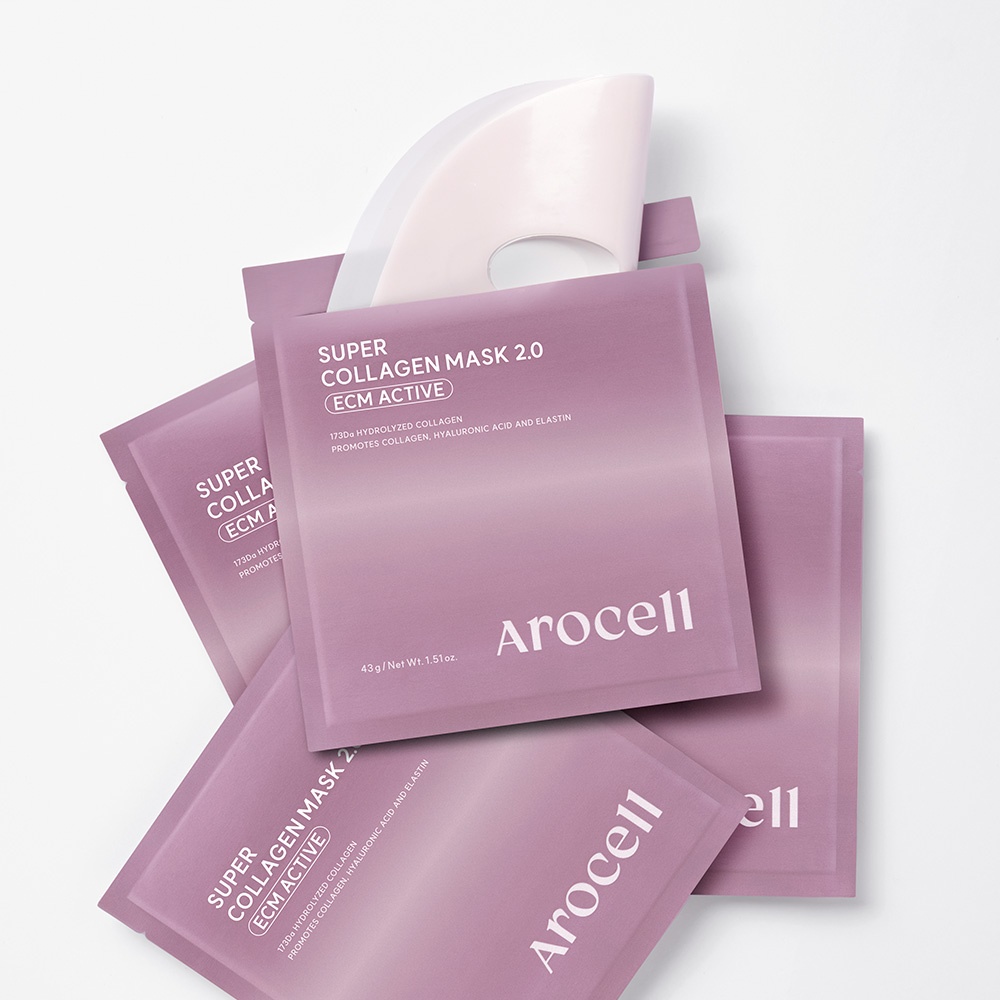 Arocell Super Collagen Mask 2.0 Sachet and Hydrogel Sheet