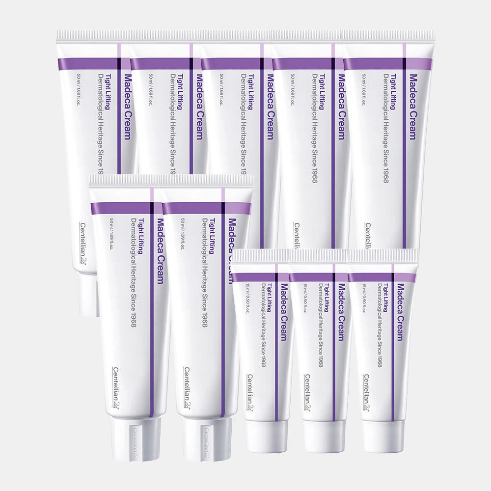 Centellian24 Madeca Cream Tight Lifting 50ml tubes lined up